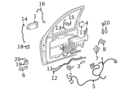 Sliding Door for 1999 Chevrolet Venture #1