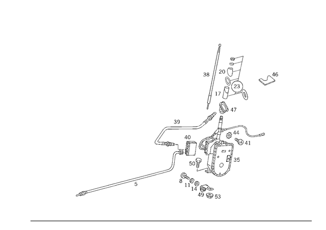 1298204315 - Electrical System: Antenna Line for Mercedes-Benz Image image