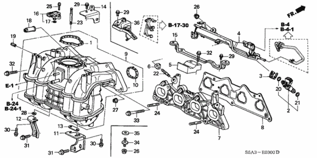 Intake Manifold for 2002 Honda Civic #0