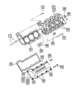 « R5637022AB – Engine 3.7L Six Cylinder : Cylindre Culasse pour Mopar Image »