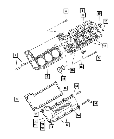 Cylinder Head for 2004 Dodge Dakota #0