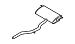 32280916 - Exhaust: Rear Muffler for Volvo Image