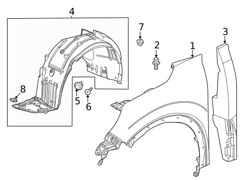 Fender & Components for 2025 Acura ADX #0