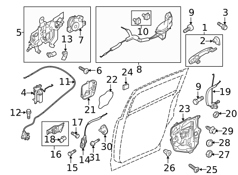 Rear Door for 2012 Mazda 5 #0