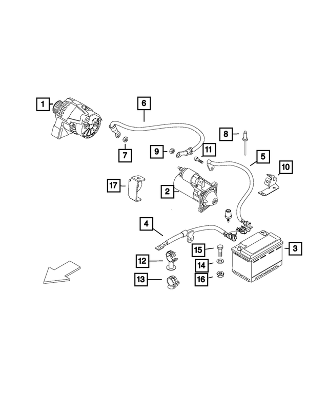 BLH6A001AA - Electrical: Storage Battery for Mopar Image