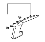 84131SCVA03ZA - Body: Quarter Pillar Trim for Honda: Element Image