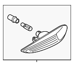 63133418447 - : Side Marker Lamp for BMW: X3 Image