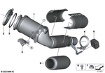18328654548 - Exhaust System: Rp Catalytic Conv.Close to the Engine for Mini: JCW ALL4, JCW GP Image image