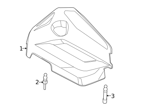 Engine Appearance Cover for 2016 Ford Escape #0
