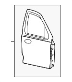 3L2Z3520124AA - Body: Door Shell for Ford: Explorer Sport Trac Image