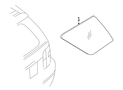 Glass & Hardware for 2009 Ford Taurus X #0