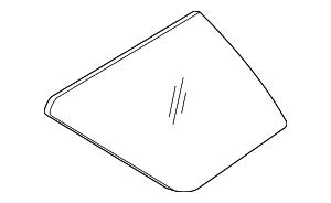 5F9Z7429711AA - Body: Quarter Glass for Ford Image