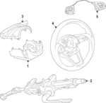 1EA959442RKVQ - : Button Set for Volkswagen: Golf R Image