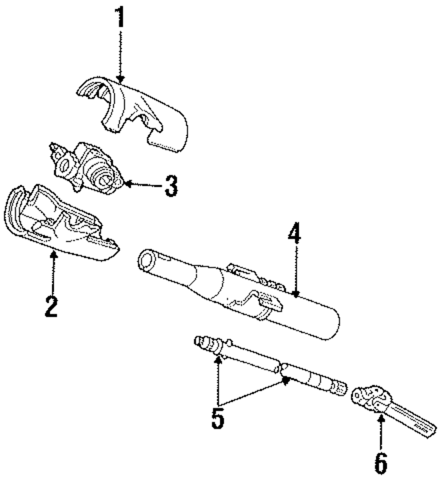 P234EK1 - Steering: Upper Column Cover for Mopar Image