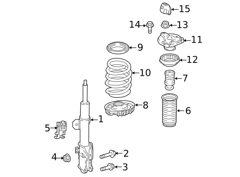 Struts & Components for 2018 Mercedes-Benz Metris #0