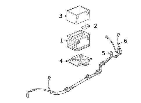 Battery & Related Components for 2005 Chevrolet Venture #0