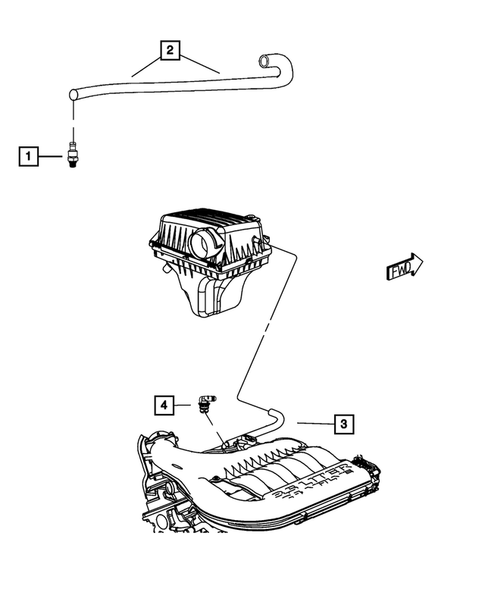 Crankcase Ventilation for 2010 Chrysler 300 #0