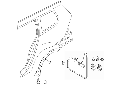 Exterior Trim - Quarter Panel for 2018 Volkswagen Golf Alltrack #0