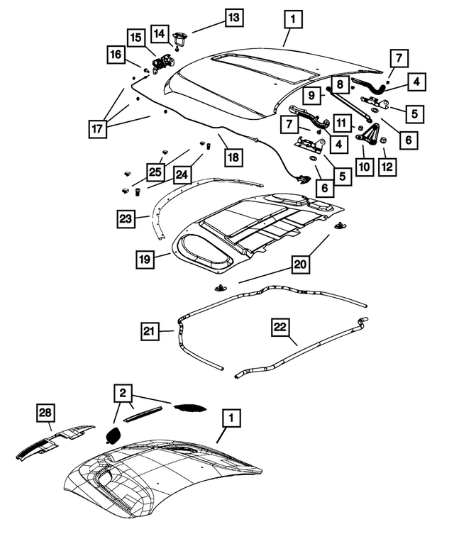 52854575AA - Body Sheet Metal Except Doors: Shim for Mopar Image
