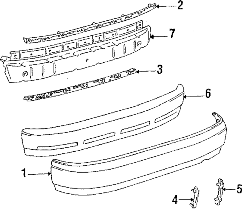 Bumper & Components - Rear for 1987 Toyota Celica #0