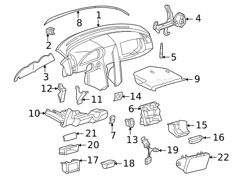 Instrument Panel for 1994 Mercedes-Benz C 280 #0