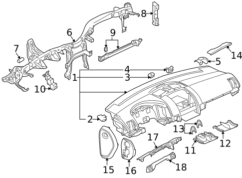 Instrument Panel for 2004 Volkswagen Touareg #0