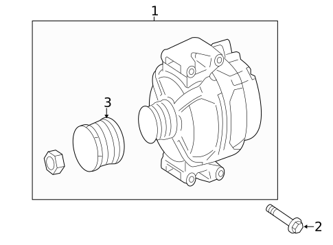 Alternator for 2016 Mercedes-Benz E63 AMG S #1