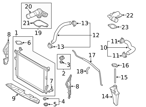 Radiator & Components for 2015 Hyundai Equus #0