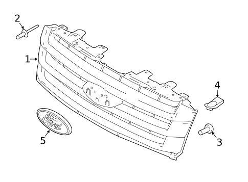 Grille & Components for 2015 Ford Expedition #0