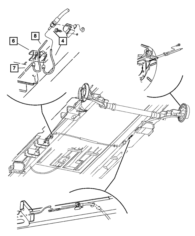 4683286AF - Parking Brake: Parking Brake Cable, Intermediate for Mopar Image