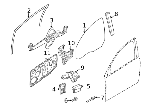 Front Door for 2013 Volvo S80 #0