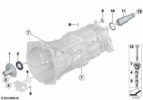 Individual Transmission Parts for 2014 BMW 320iX #0