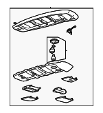 15047766 - Body: Roof Console for Chevrolet: C1500, C2500, C3500, K1500 Pickup, K2500 Pickup, K3500 Pickup | GMC: C1500 Pickup, C2500 Pickup, C3500 Pickup, K1500 Pickup, K2500 Pickup, K3500 Pickup Image