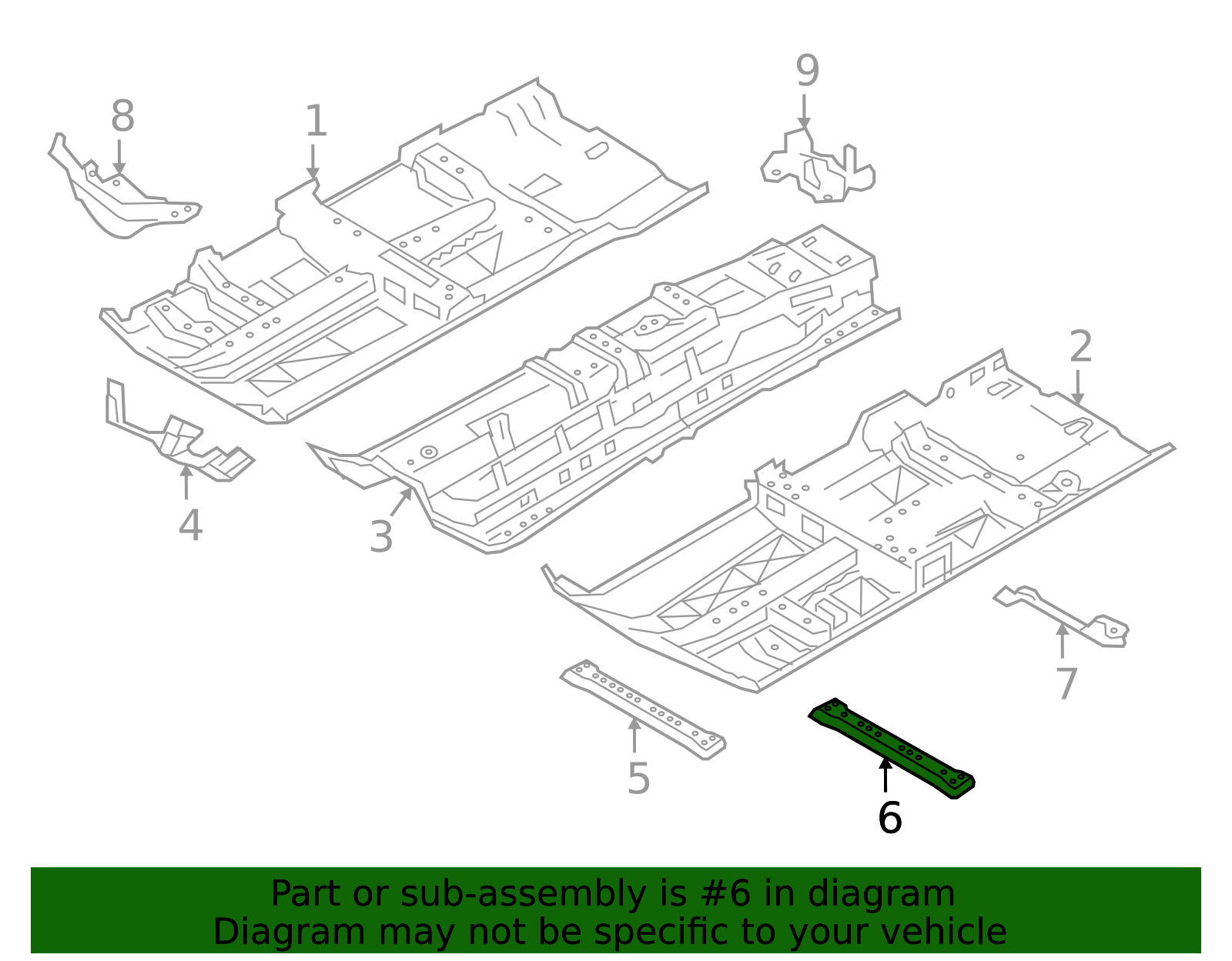 74870-9N01A - High-Quality Floor Pan Reinforcement for 2016-2023 Nissan ...