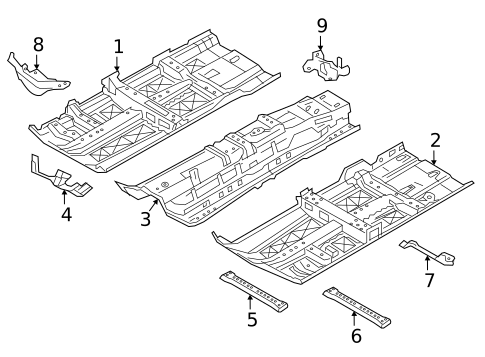 Floor & Rails for 2021 Nissan Maxima #0