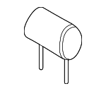 8H0881921A1HL - Body: Headrest Cover for Audi: A4, A4 Quattro, RS4, S4 Image