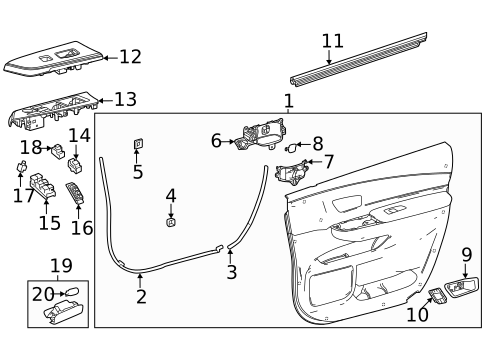 Mirrors for 2025 Toyota Sienna #1