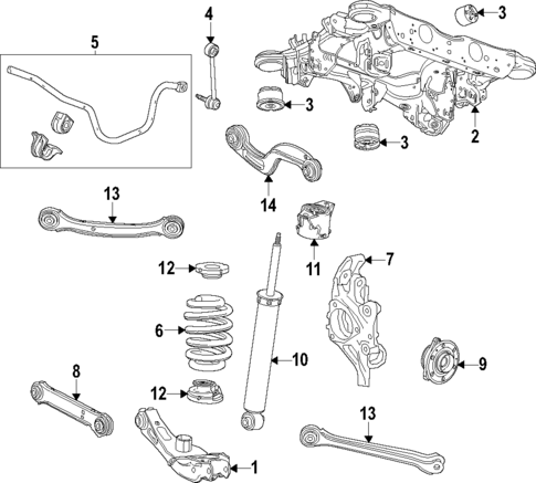 Rear Suspension for 2025 Cadillac OPTIQ #2