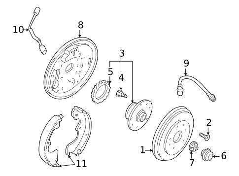 Disc Pads & Brake Shoes for 2001 Mazda MPV #0