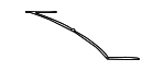 2946501300 - Body: Rear Roof Panel Seal for Mercedes-Benz Image