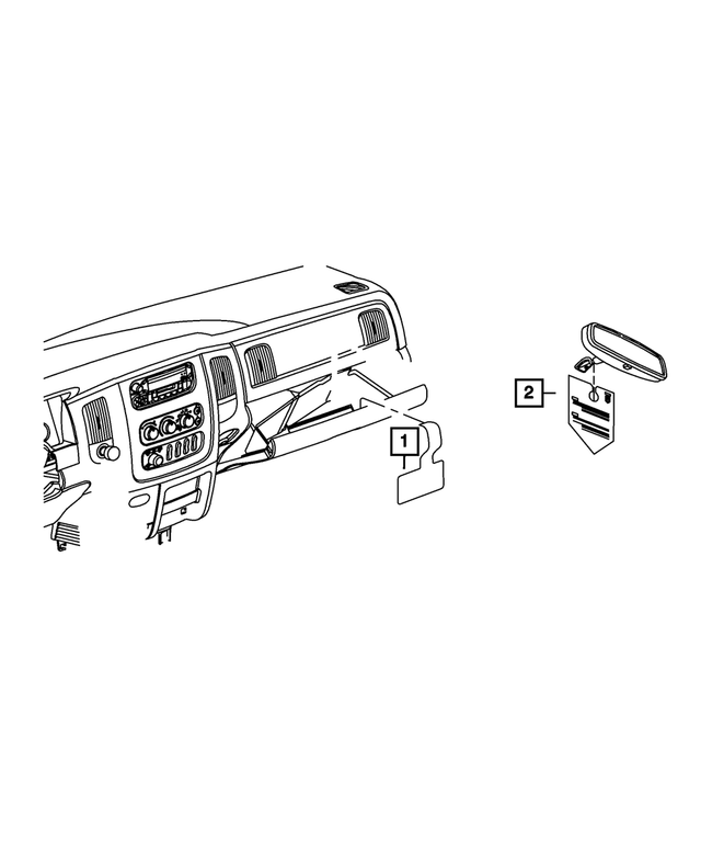 4897875AA - Labels: Air Bag Warning Label for Mopar Image