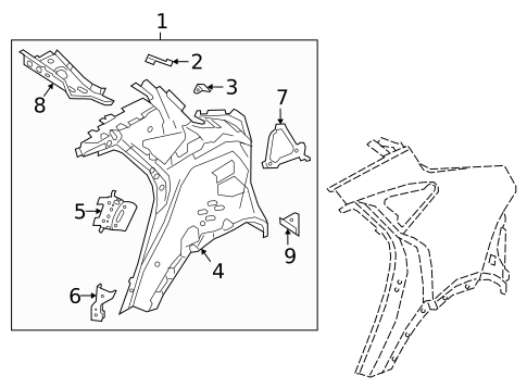 Inner Components for 2020 Jaguar E-Pace #0