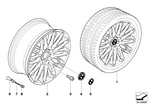 36116764863 - : Wheel, Alloy for BMW Image