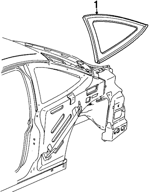 Glass & Hardware for 1997 Saturn SC2 #0