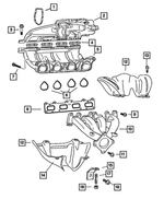 4884460AA - : Exhaust Manifold for Chrysler: PT Cruiser Image