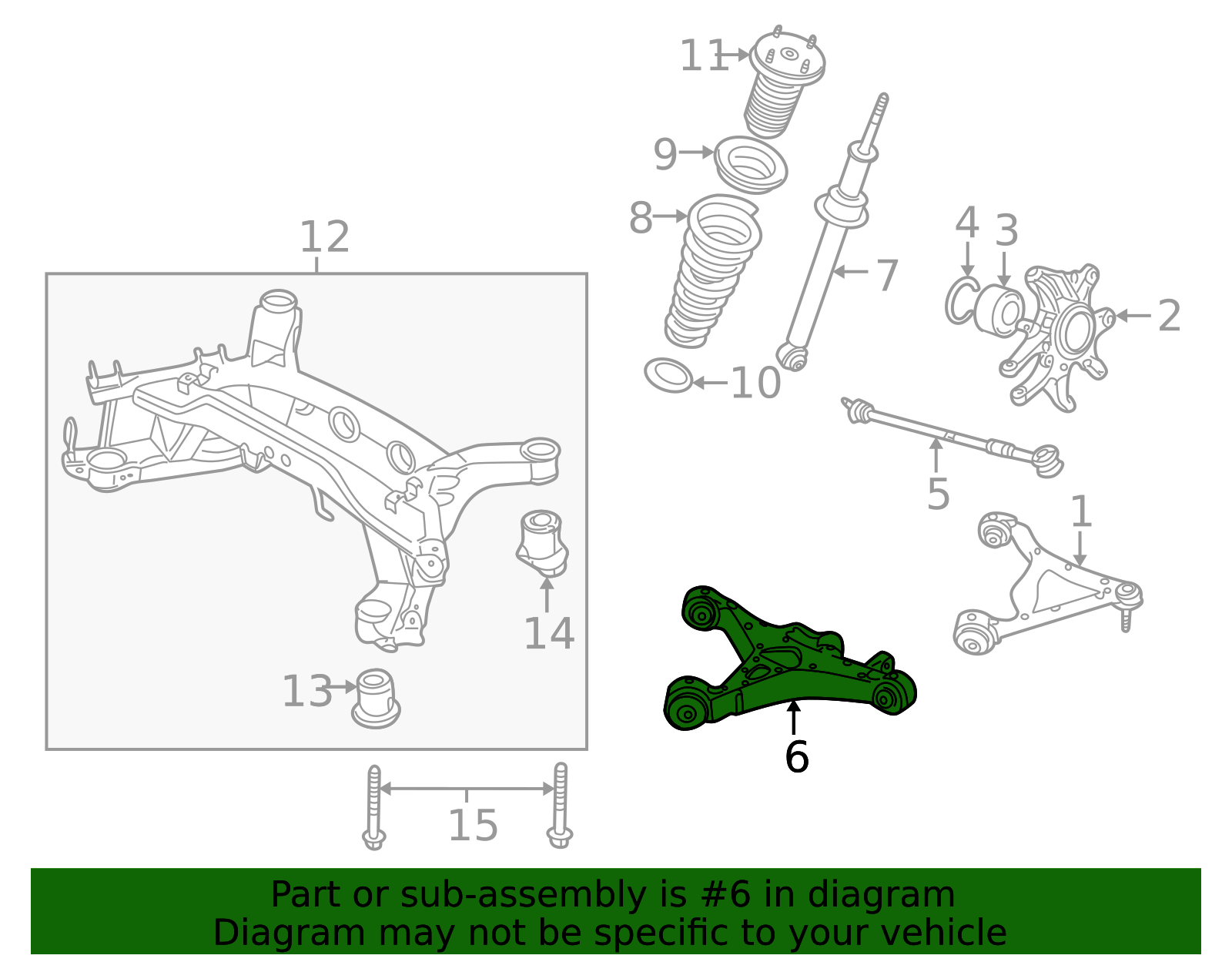 2003-2005 Jaguar S-Type Lower Control Arm C2P3409 | OEM Parts Online