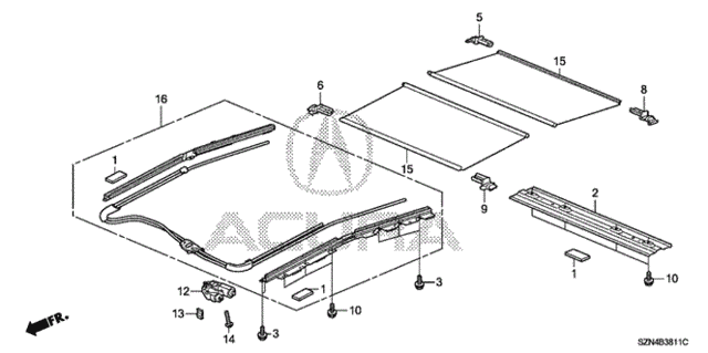 Sunshade for 2012 Acura ZDX #0