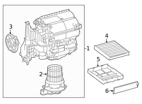 Blower Motor & Fan for 2020 Toyota Prius Prime #0