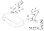 65106910719 - Audio, Navigation, Electronic Systems: Bracket Cd-Changer Left for BMW Image