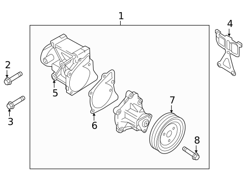 Water Pump for 2015 Hyundai Sonata #0